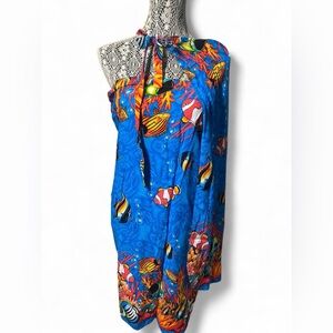 Tropical Fish Print Swim Coverup
